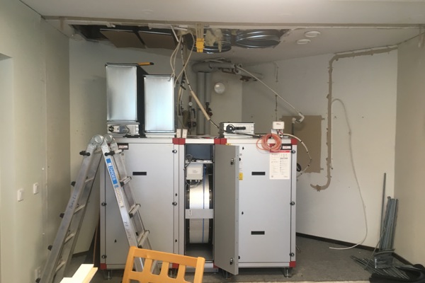 Ny ventilation klar i klubbhuset och i omklädningsrummen